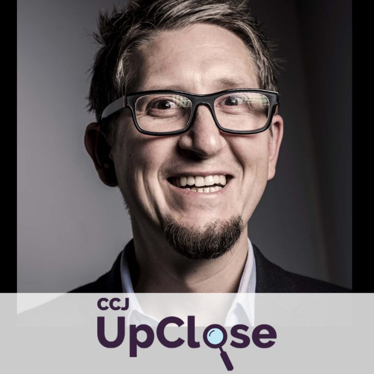 UpClose logo with headshot of Beau Kilmer