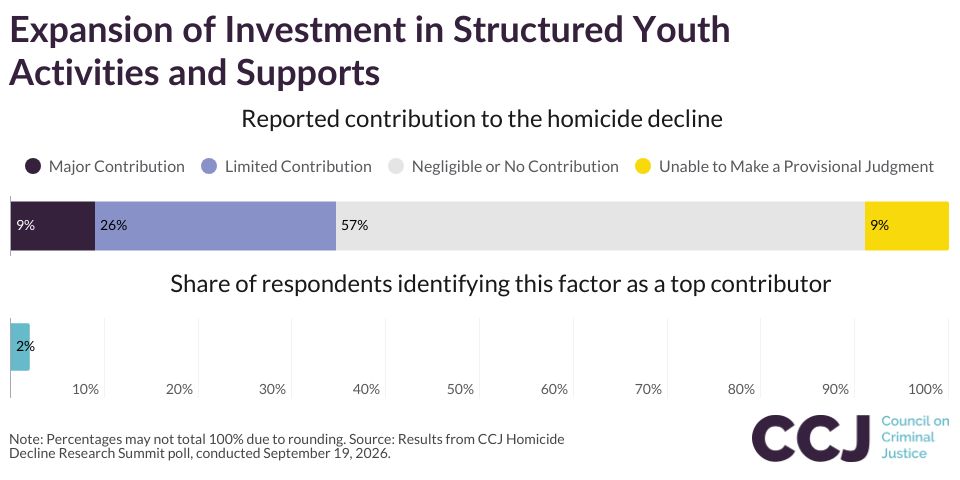 Expansion of Investment in Structured Youth Activities and Supports